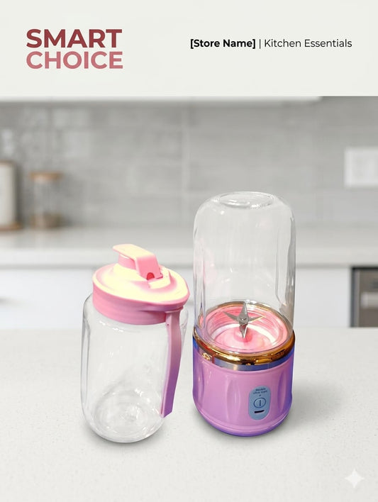 Smart Choice Portable Mini Juicer & Blender – Rechargeable Personal Smoothie Maker with Extra Travel Cup