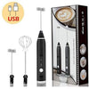 Squarlic USB Rechargeable Milk Frother & Handheld Whisk Set
