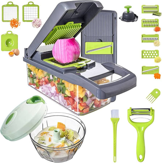 Premium 16-in-1 Multifunctional Vegetable Slicer & Mandoline Chopper